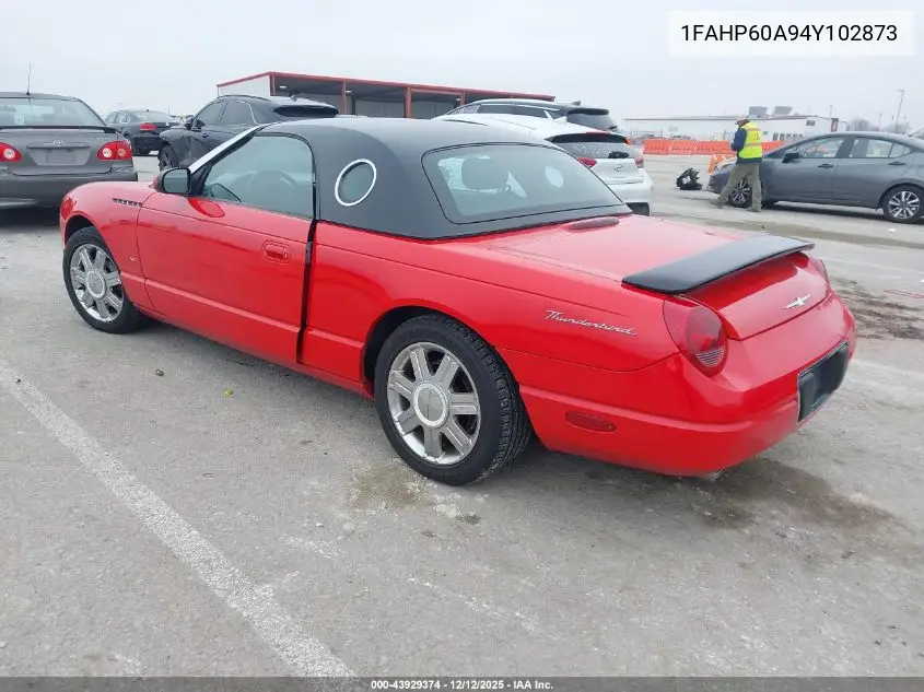 1FAHP60A94Y102873 2004 Ford Thunderbird