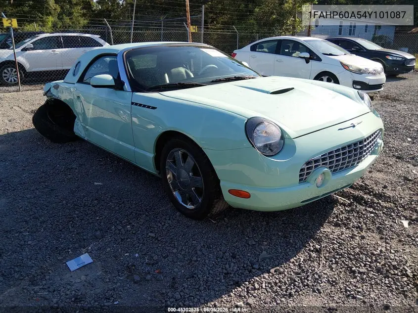 2004 Ford Thunderbird VIN: 1FAHP60A54Y101087 Lot: 45302525
