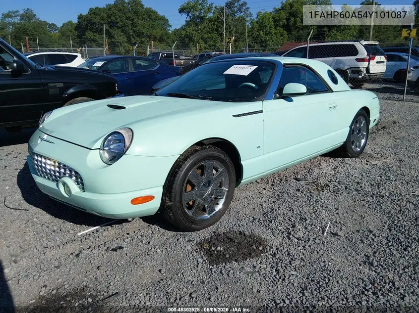 2004 Ford Thunderbird VIN: 1FAHP60A54Y101087 Lot: 45302525