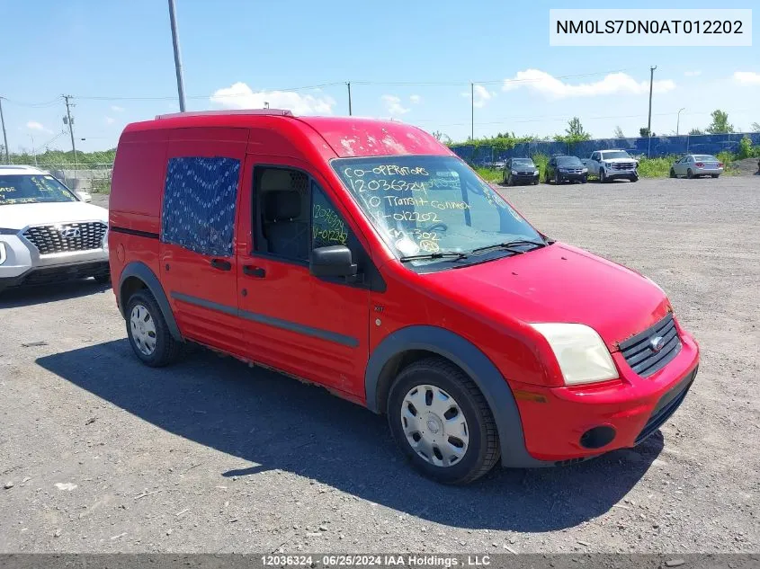 2010 Ford Transit Connect Xlt VIN: NM0LS7DN0AT012202 Lot: 12036324