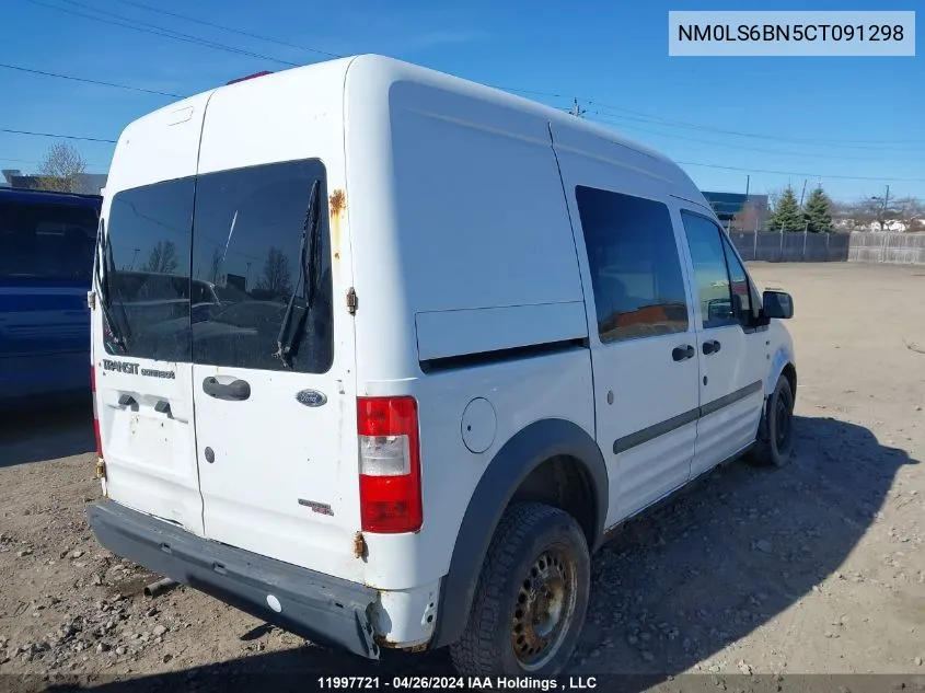 2012 Ford Transit Connect Xlt VIN: NM0LS6BN5CT091298 Lot: 11997721