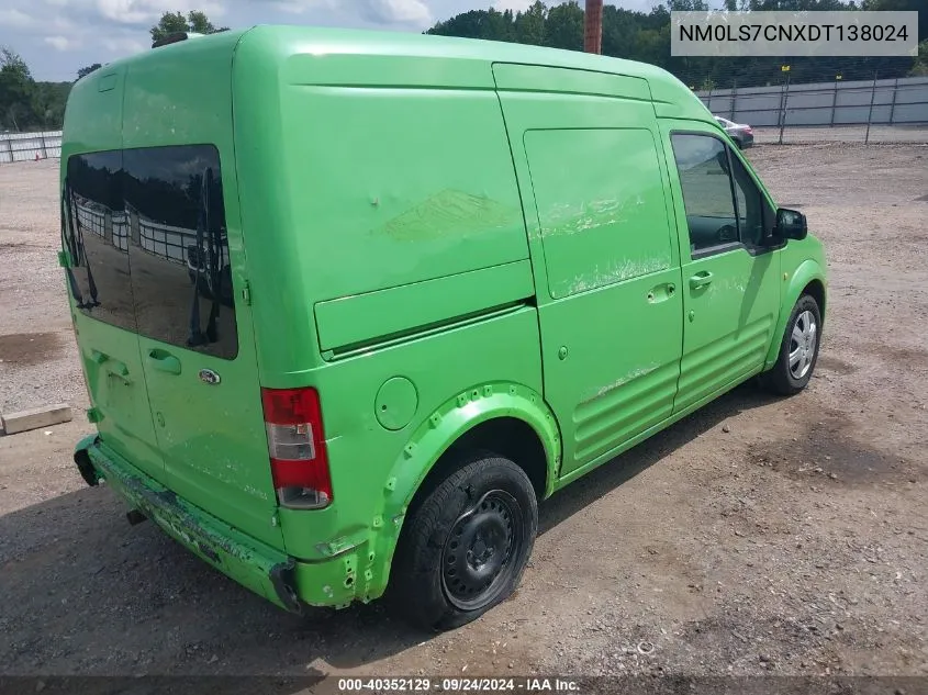 2013 Ford Transit Connect Xl VIN: NM0LS7CNXDT138024 Lot: 40352129