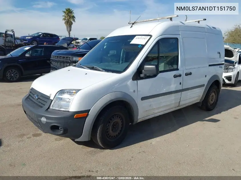 NM0LS7AN1DT151750 2013 Ford Transit Connect Xl