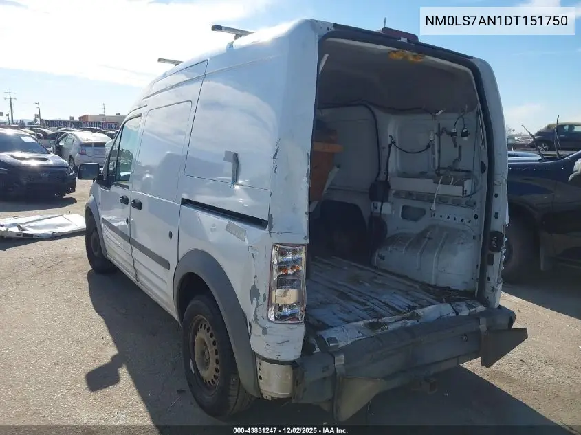 NM0LS7AN1DT151750 2013 Ford Transit Connect Xl