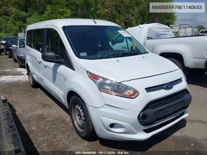 2014 Ford Transit Connect Xlt VIN: NM0GS9F78E1140653 Lot: 39446686