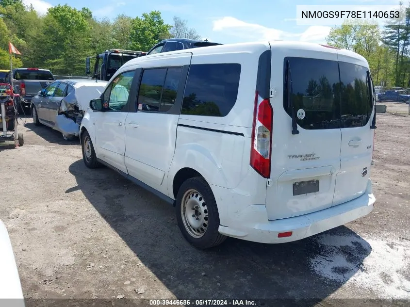 2014 Ford Transit Connect Xlt VIN: NM0GS9F78E1140653 Lot: 39446686