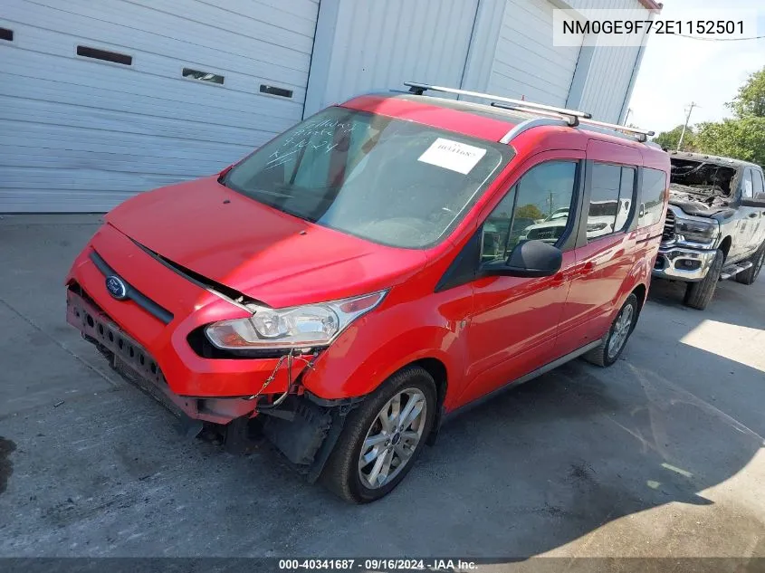 2014 Ford Transit Connect Xlt VIN: NM0GE9F72E1152501 Lot: 40341687