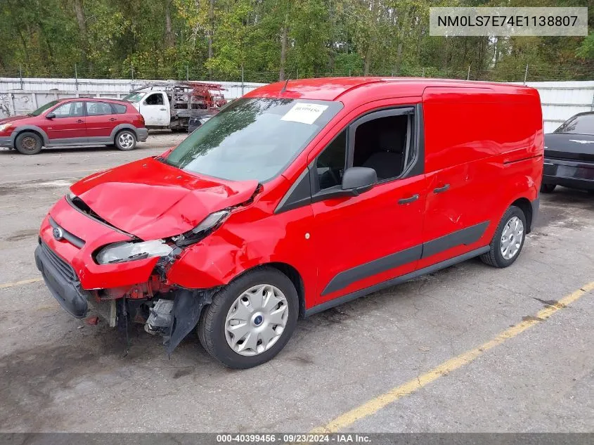 NM0LS7E74E1138807 2014 Ford Transit Connect Xl