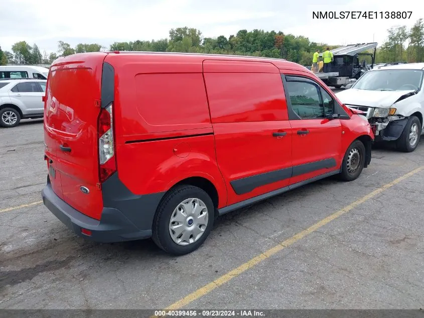 NM0LS7E74E1138807 2014 Ford Transit Connect Xl