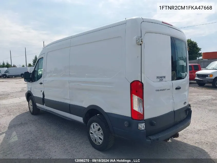 2015 Ford Transit T-250 VIN: 1FTNR2CM1FKA47668 Lot: 12098270