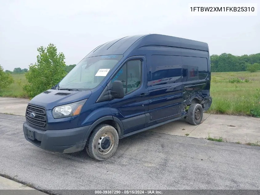 1FTBW2XM1FKB25310 2015 Ford Transit-350