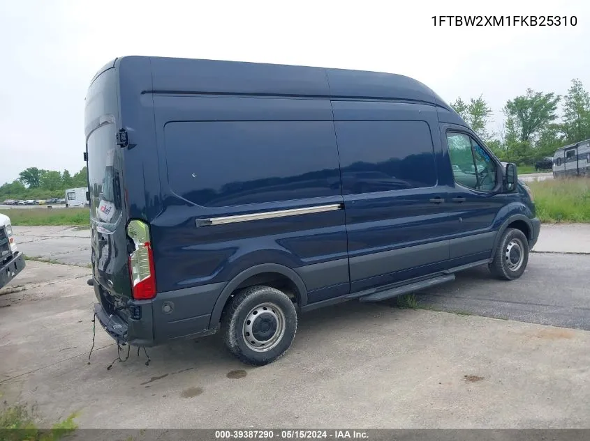 2015 Ford Transit-350 VIN: 1FTBW2XM1FKB25310 Lot: 39387290