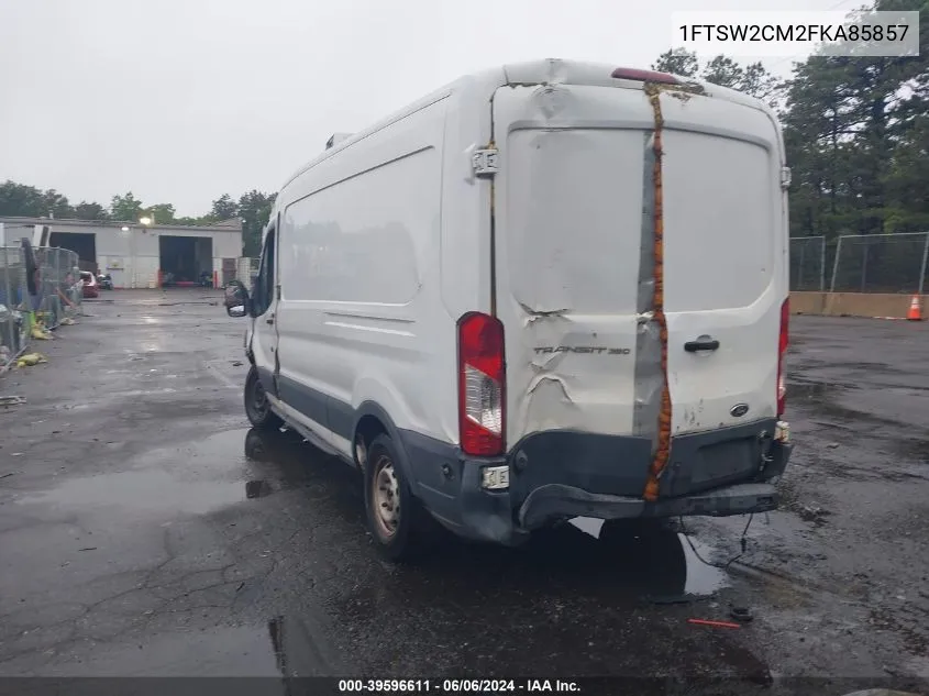 2015 Ford Transit-350 VIN: 1FTSW2CM2FKA85857 Lot: 39596611