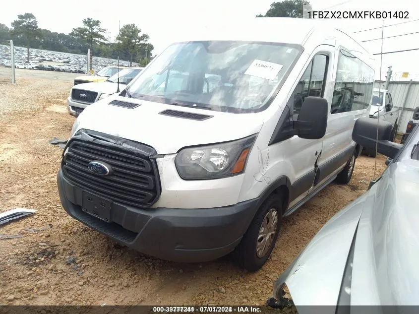 2015 Ford Transit-350 Xl VIN: 1FBZX2CMXFKB01402 Lot: 39777241