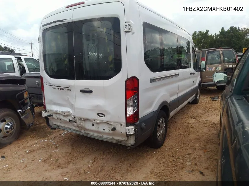 1FBZX2CMXFKB01402 2015 Ford Transit-350 Xl