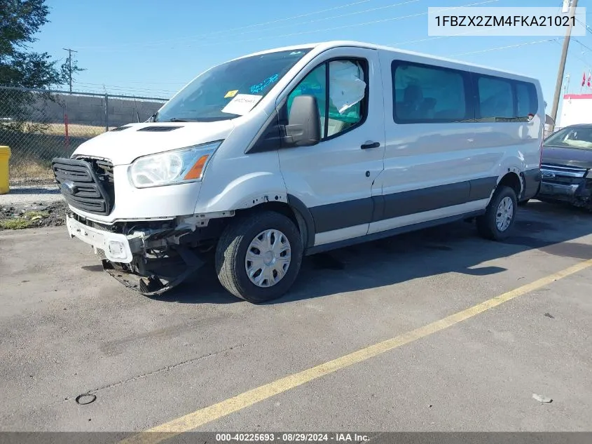 2015 Ford Transit-350 Xlt VIN: 1FBZX2ZM4FKA21021 Lot: 40225693