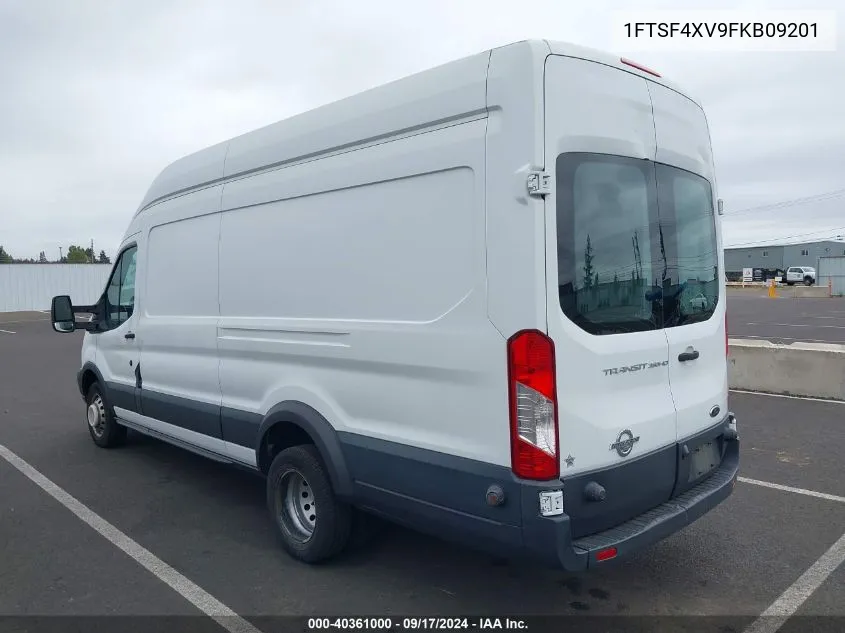 2015 Ford Transit-350 VIN: 1FTSF4XV9FKB09201 Lot: 40361000