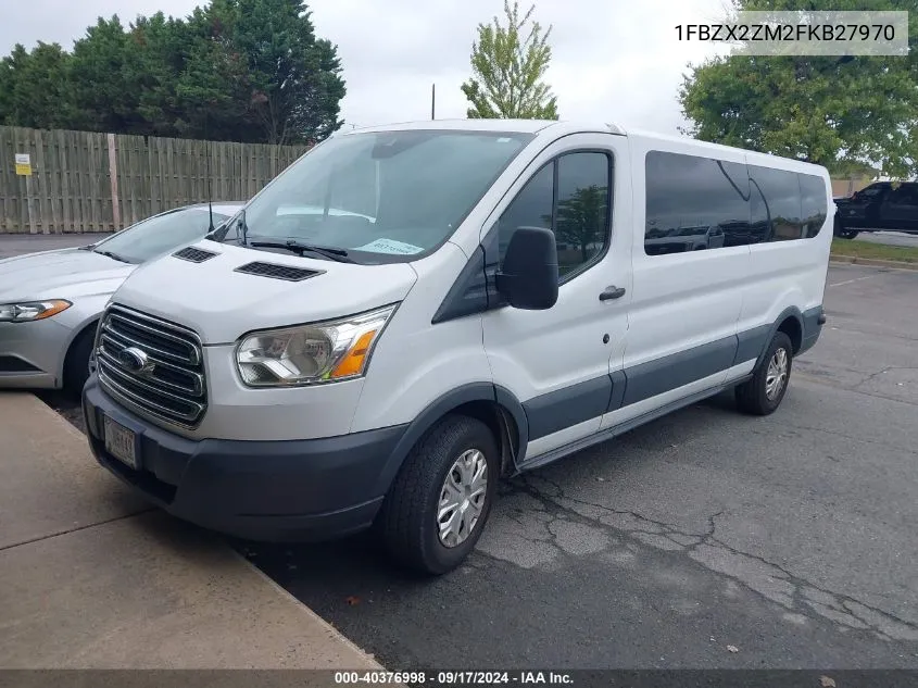 2015 Ford Transit-350 Xlt VIN: 1FBZX2ZM2FKB27970 Lot: 40376998