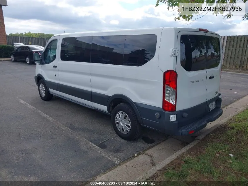 2015 Ford Transit-350 Xlt VIN: 1FBZX2ZM2FKB27936 Lot: 40400293