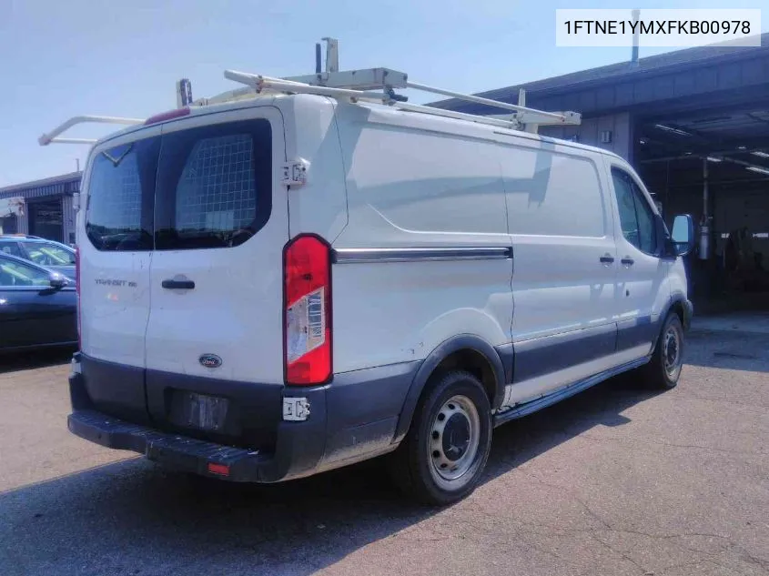 2015 Ford Transit-150 VIN: 1FTNE1YMXFKB00978 Lot: 40418012