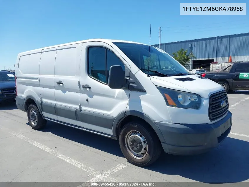 2016 Ford Transit-150 VIN: 1FTYE1ZM6GKA78958 Lot: 39455420