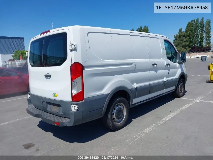 2016 Ford Transit-150 VIN: 1FTYE1ZM6GKA78958 Lot: 39455420