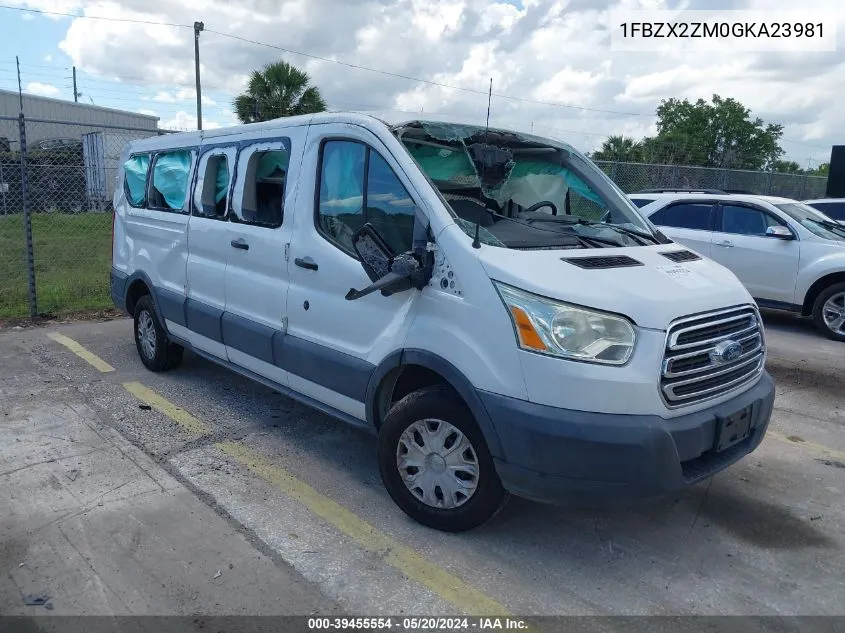 2016 Ford Transit-350 Xlt VIN: 1FBZX2ZM0GKA23981 Lot: 39455554