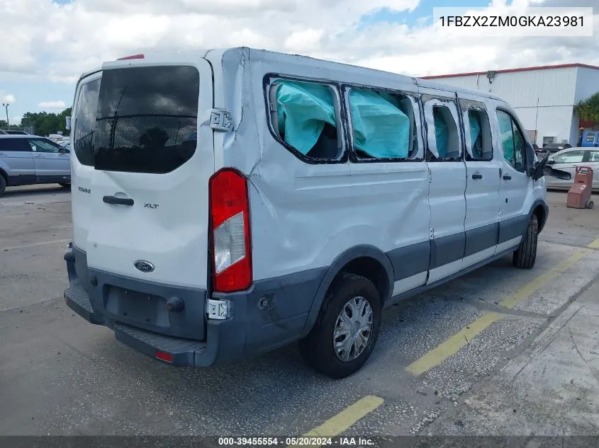 2016 Ford Transit-350 Xlt VIN: 1FBZX2ZM0GKA23981 Lot: 39455554