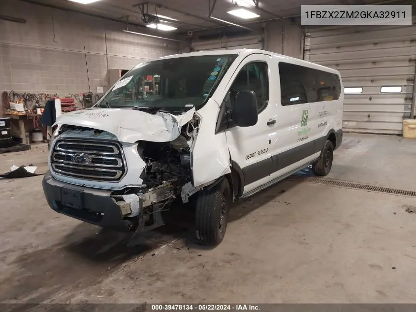 1FBZX2ZM2GKA32911 2016 Ford Transit-350 Xlt