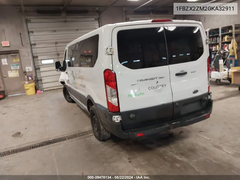 1FBZX2ZM2GKA32911 2016 Ford Transit-350 Xlt