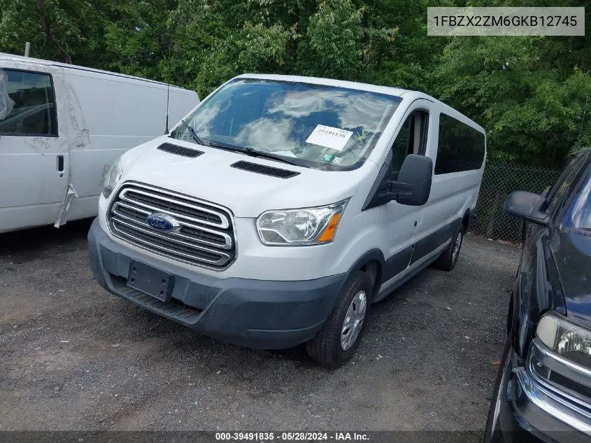 2016 Ford Transit-350 Xlt VIN: 1FBZX2ZM6GKB12745 Lot: 39491835