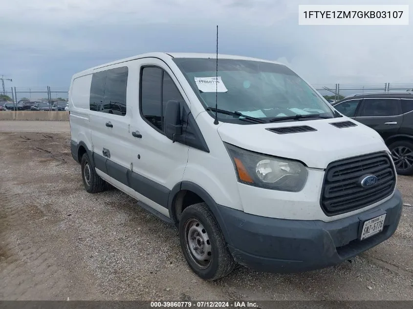 2016 Ford Transit-150 VIN: 1FTYE1ZM7GKB03107 Lot: 39860779