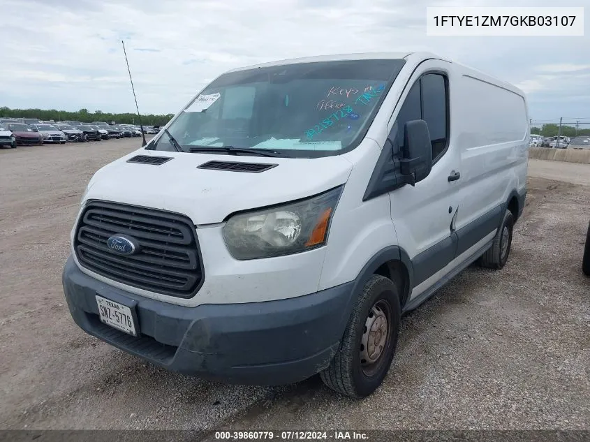 2016 Ford Transit-150 VIN: 1FTYE1ZM7GKB03107 Lot: 39860779