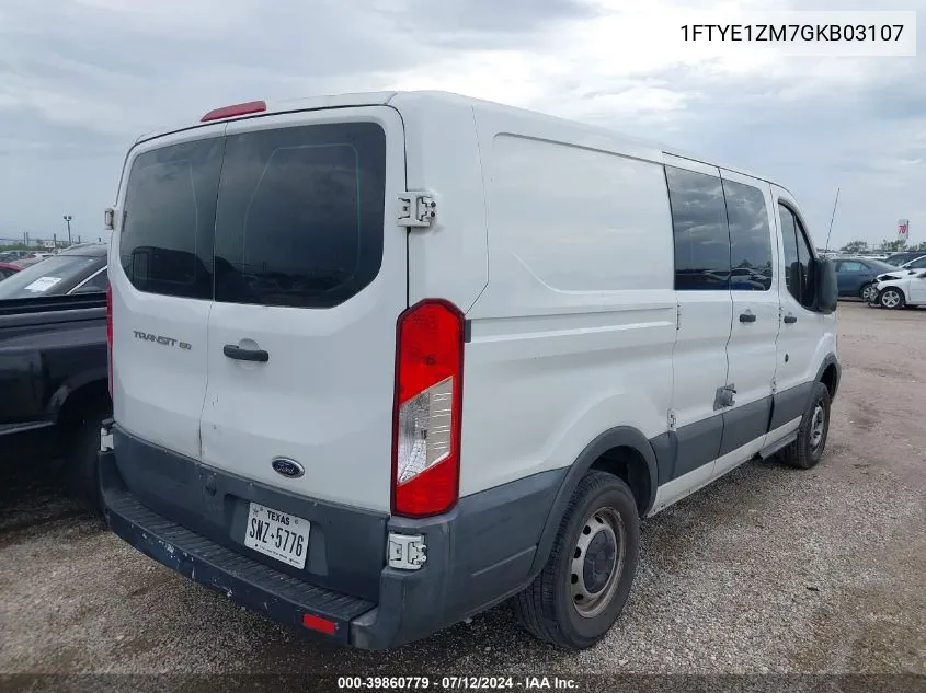 2016 Ford Transit-150 VIN: 1FTYE1ZM7GKB03107 Lot: 39860779