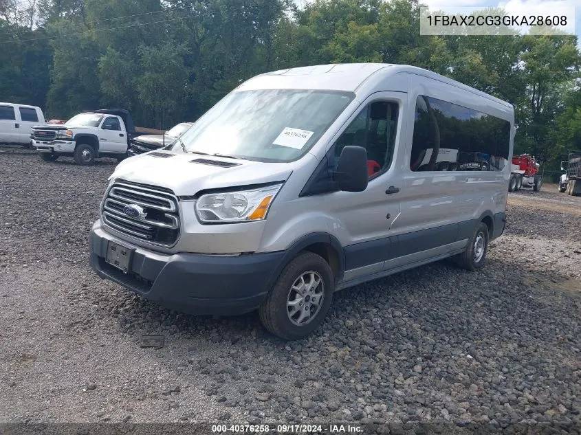 2016 Ford Transit-350 Xlt VIN: 1FBAX2CG3GKA28608 Lot: 40376258