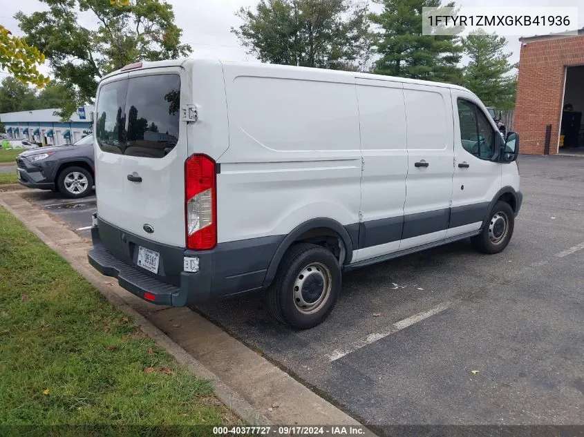 2016 Ford Transit-250 VIN: 1FTYR1ZMXGKB41936 Lot: 40377727