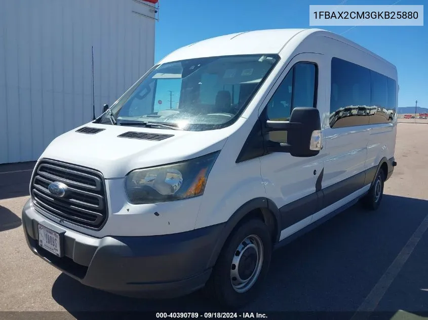 2016 Ford Transit-350 Xl VIN: 1FBAX2CM3GKB25880 Lot: 40390789