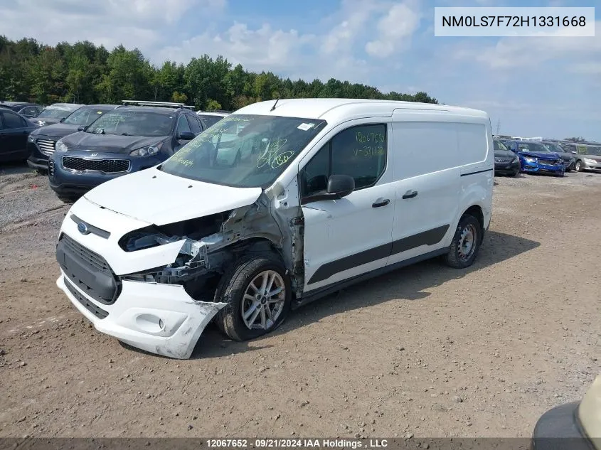 2017 Ford Transit Connect Xlt VIN: NM0LS7F72H1331668 Lot: 12067652