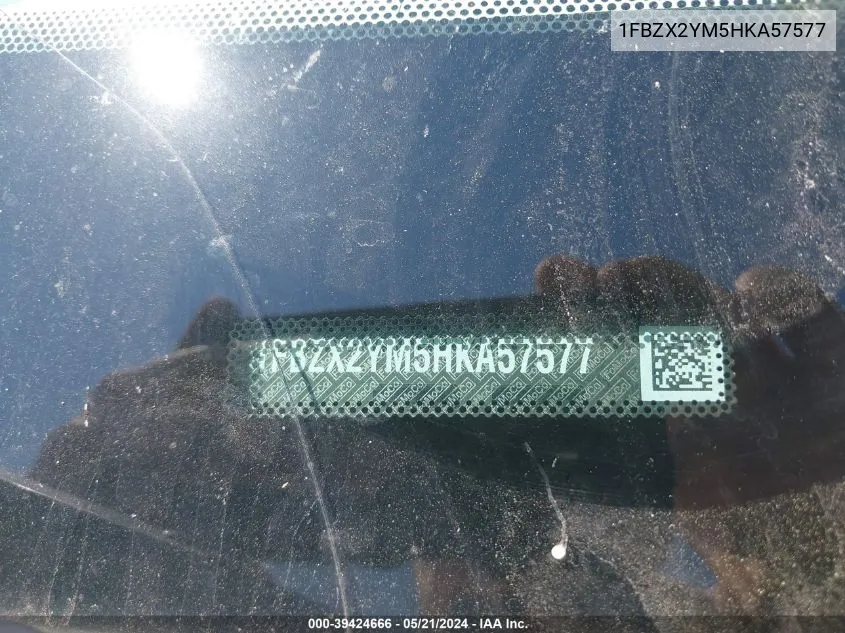 1FBZX2YM5HKA57577 2017 Ford Transit-350 Xlt