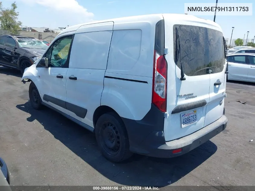 2017 Ford Transit Connect Xl VIN: NM0LS6E79H1311753 Lot: 39888156