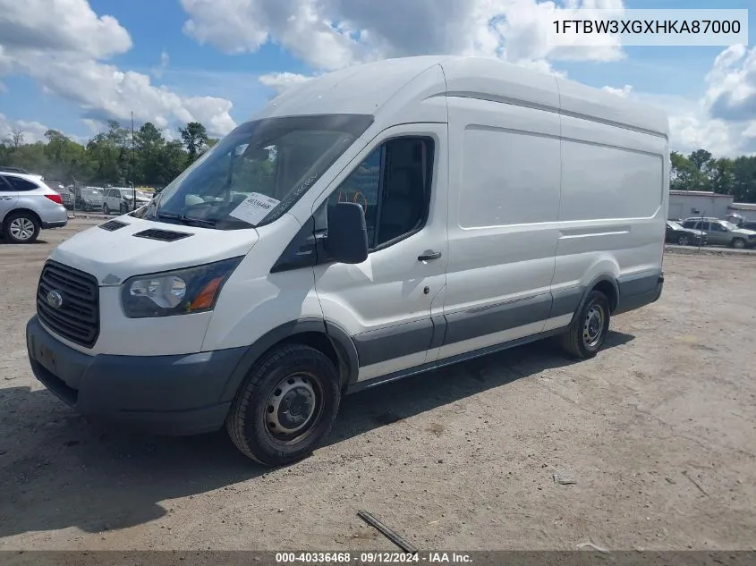 2017 Ford Transit-350 VIN: 1FTBW3XGXHKA87000 Lot: 40336468