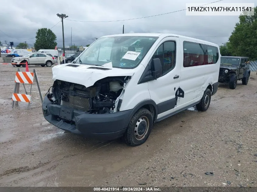 2017 Ford Transit-150 Xl VIN: 1FMZK1YM7HKA11541 Lot: 40421914