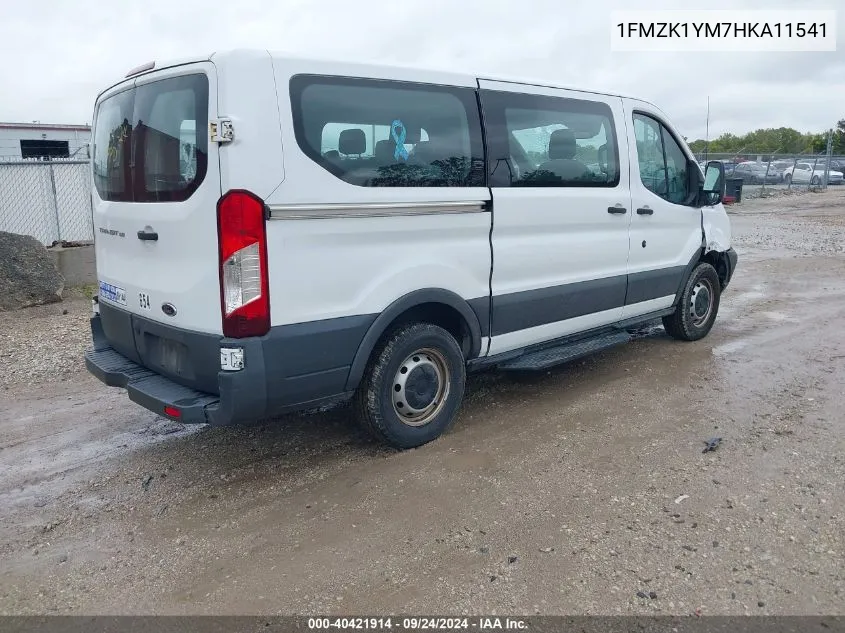 2017 Ford Transit-150 Xl VIN: 1FMZK1YM7HKA11541 Lot: 40421914