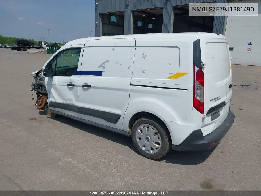 2018 Ford Transit Connect Xlt VIN: NM0LS7F79J1381490 Lot: 12000475