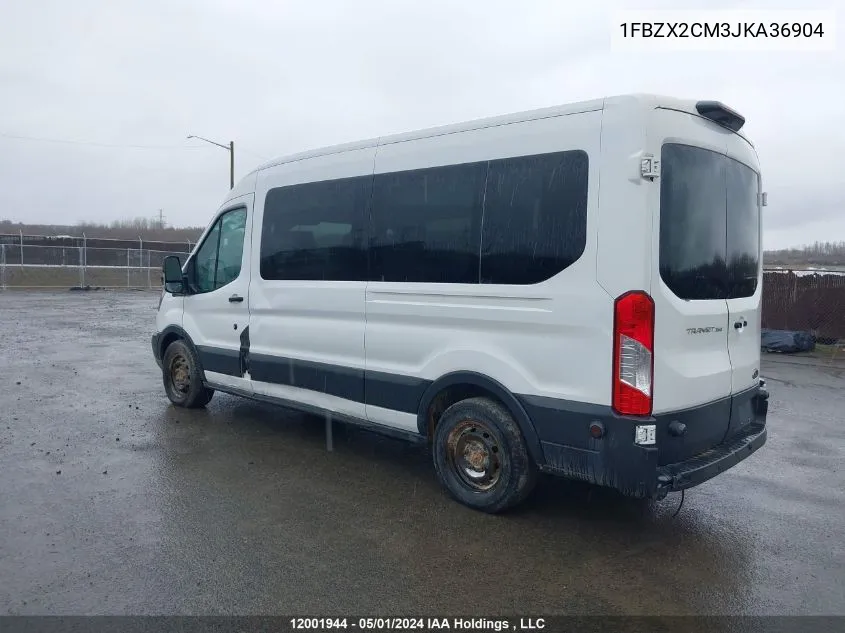 2018 Ford Transit T-350 VIN: 1FBZX2CM3JKA36904 Lot: 12001944