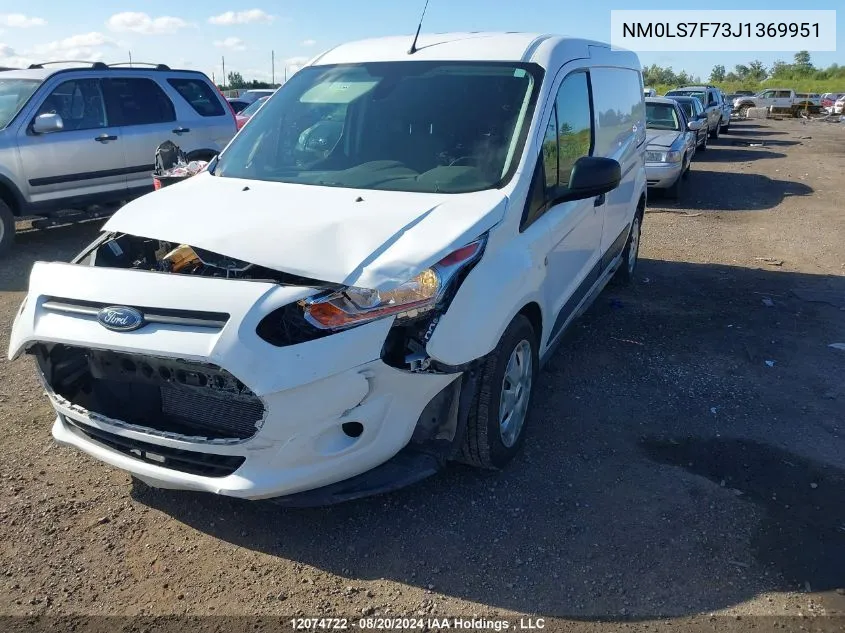 2018 Ford Transit Connect Xlt VIN: NM0LS7F73J1369951 Lot: 12074722