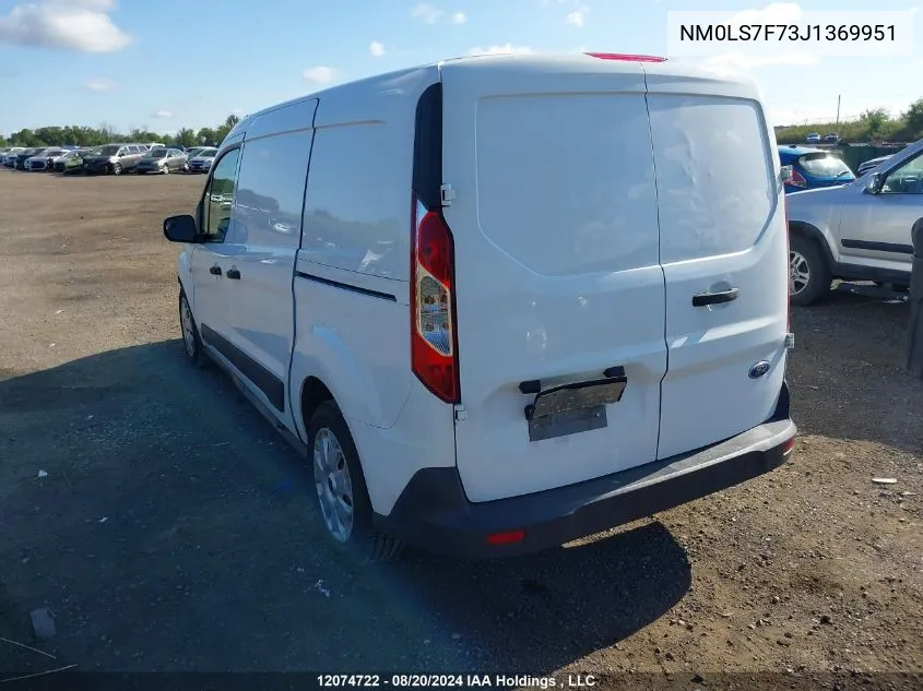 2018 Ford Transit Connect Xlt VIN: NM0LS7F73J1369951 Lot: 12074722