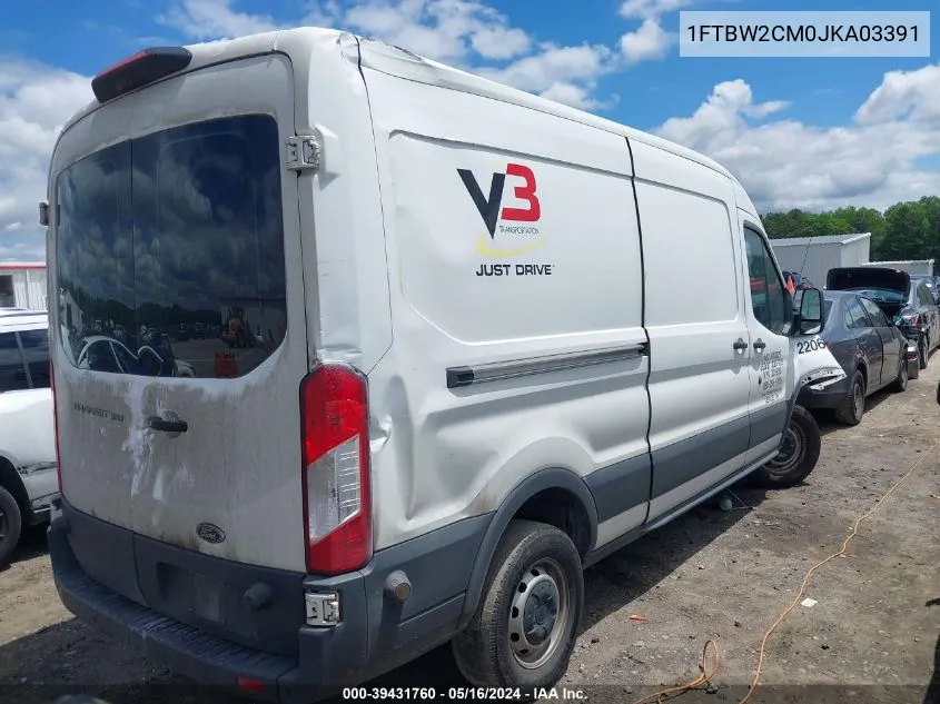 2018 Ford Transit-350 VIN: 1FTBW2CM0JKA03391 Lot: 39431760