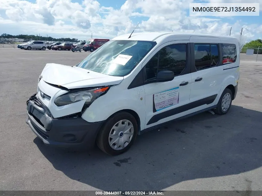 2018 Ford Transit Connect Xl VIN: NM0GE9E72J1354492 Lot: 39444907