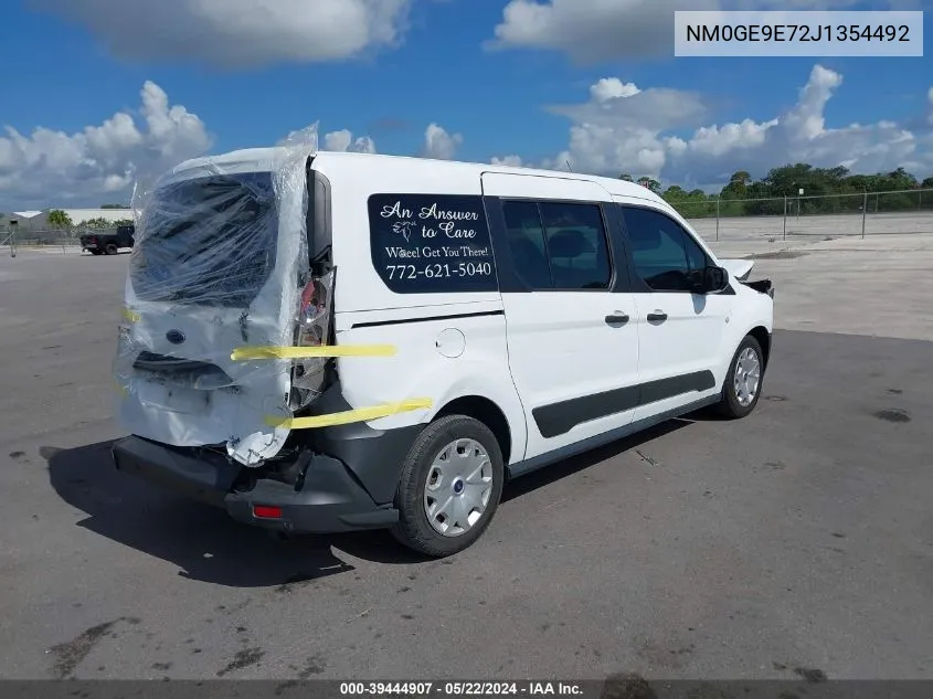 2018 Ford Transit Connect Xl VIN: NM0GE9E72J1354492 Lot: 39444907